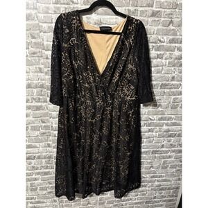 Lane Bryant Black lace Dress‎